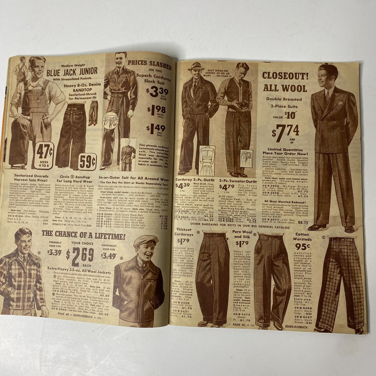 1940 Sears Roebuck and Co. Back-To-School & Harvest Time Festival