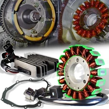 03-09 SV/VSTROM 650 MAGNETO COIL STATOR+VOLTAGE REGULATOR RECTIFIER+GASKET ASSY