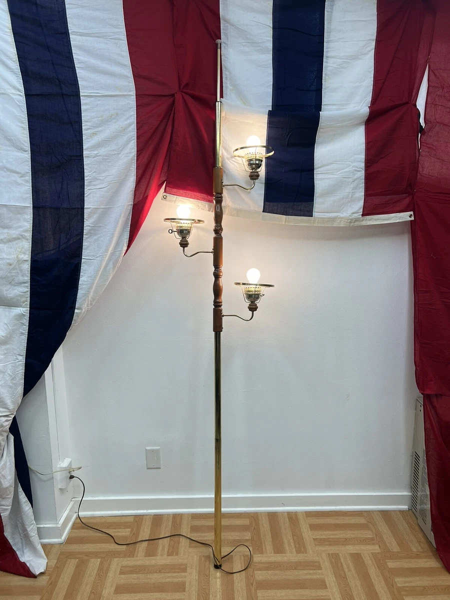Vintage mid century tension pole lamp deals