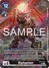 Alphamon Alternate Art Foil - BT13-075 NM - Digimon TCG
