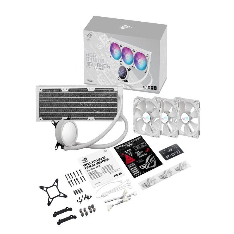 ASUS ROG RYUO III 360 ARGB White Edition All-in-one AIO Liquid CPU