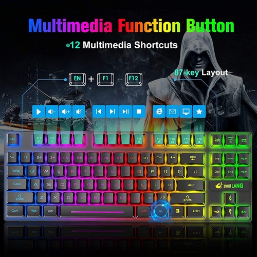 2,4G Wireless Gaming -Tastatur & Maus -Dual -Empfänger für PS4, PS5, Xbox - Bild 8 von 24
