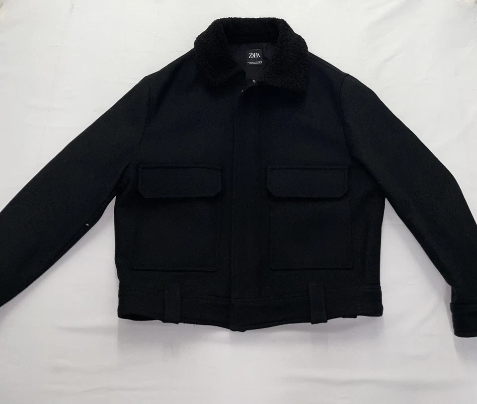 ZARA CLASSIC CROPPED LENGTH JACKET SIZE Medium - Image 4 of 4