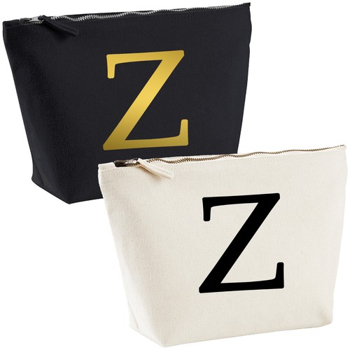 Single Letter Printed Make Up Wash Bag - Alphabet A-Z Initial Travel Accessory - 第 24/24 張圖片