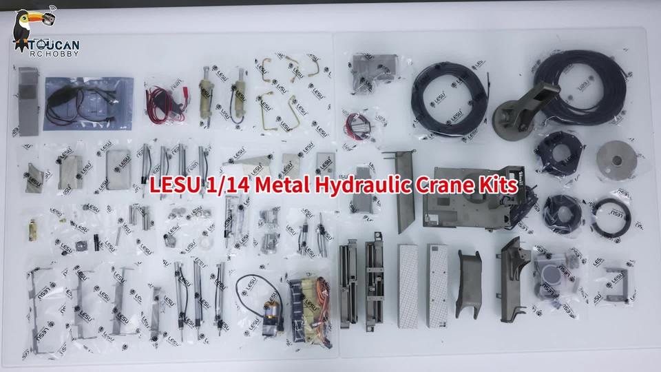 Réservoir Hydraulique Métallique LESU 52.5mm Pour Camion RC Tamiya 1/14 - Neuf Sous Emballage