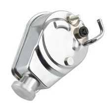 Power Steering Pump for Chevy BBC SBC 350 454 Chrome Saginaw 5/8" Key Way Style