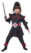 Stealth Ninja Warrior Ninjago Girl Toddler Costume