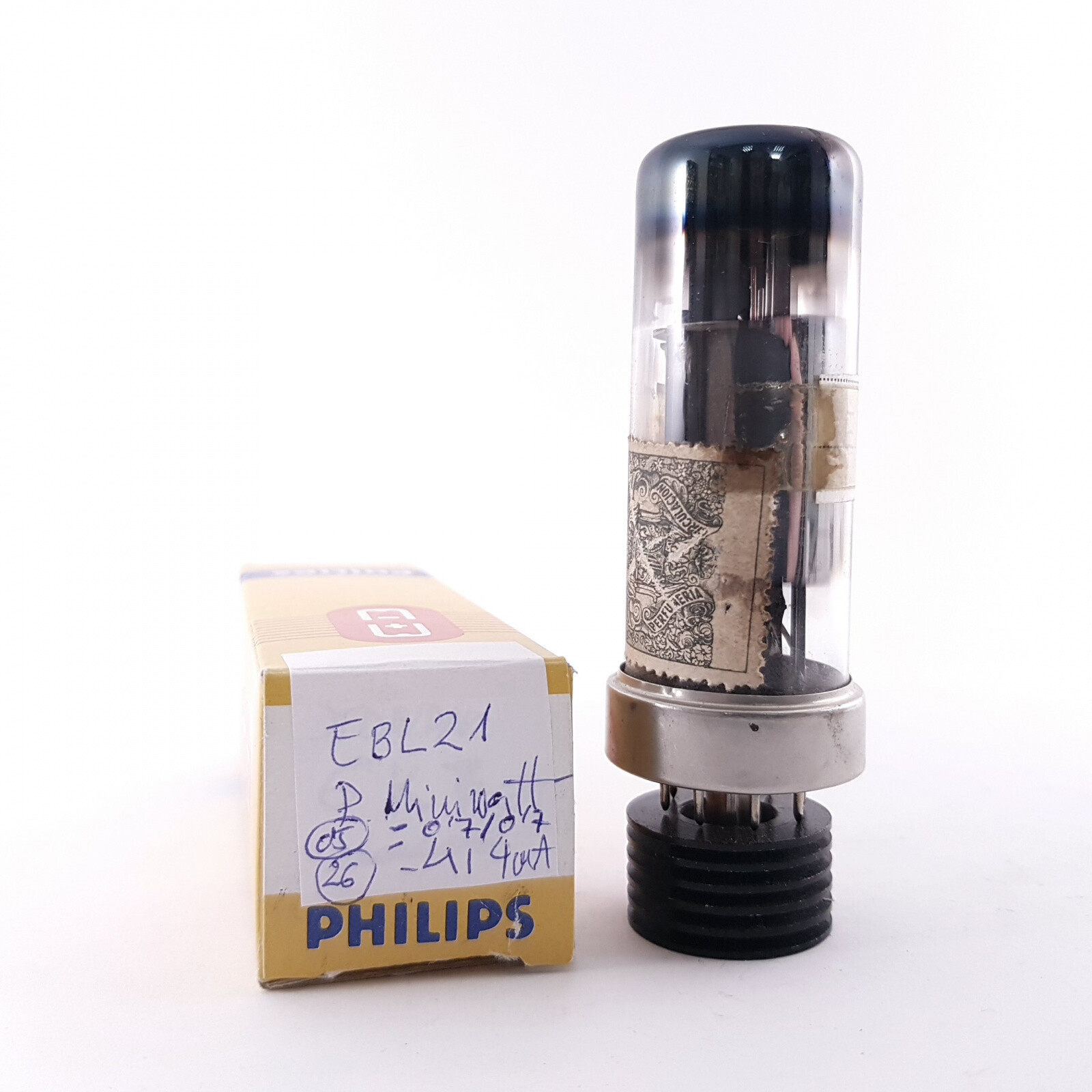 1 XEBL21 PHILIPS MINIWATT TUBE. GEBRAUCHT. RC19