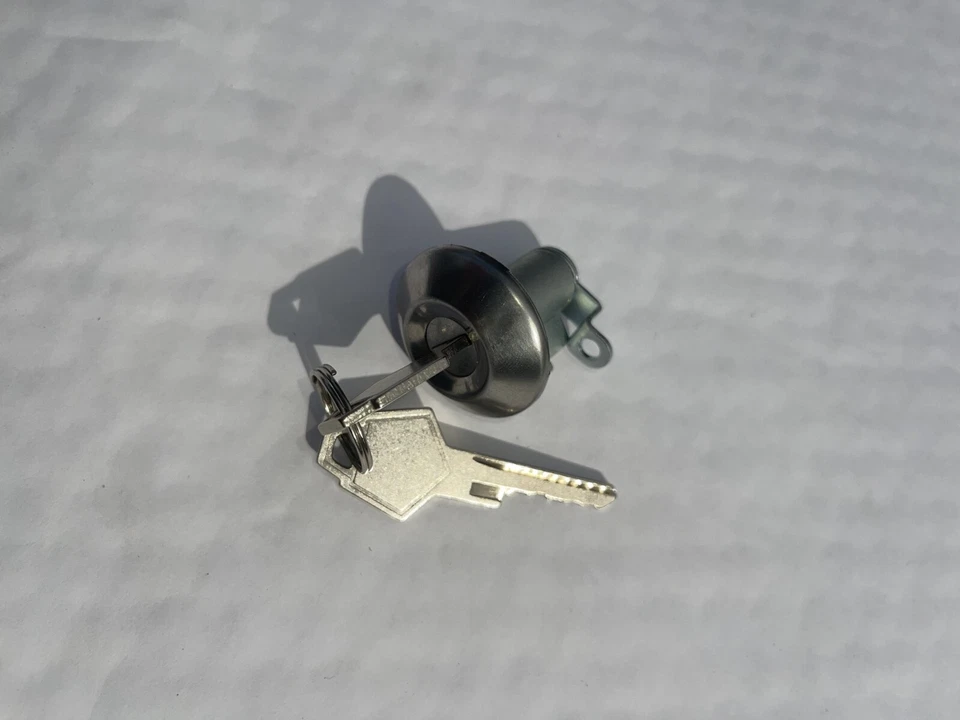 Juego de cilindros de cerradura de puerta de encendido Dodge Plymouth 61-65 Mopar A B C carrocería OEM llaves Foto 4 de 4