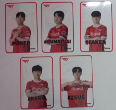 T1 T-FACTORY VER 2 OFFICIAL PHOTOCARD SKTelecom SKT TRANSPARENT