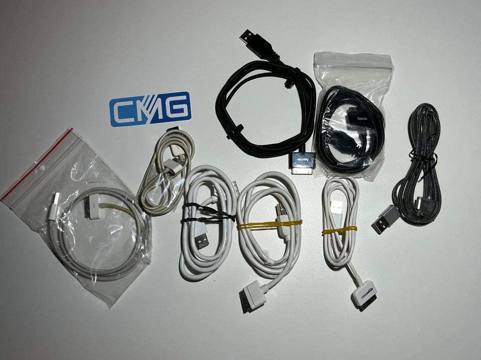 Apple iPhone iPod iPad iPod touch USB Kabel 30 Pin Ladekabel cable Konvolut SET - Bild 1 von 4