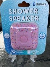 Shower Speaker Bluetooth Water Resistant Portable Speaker New In Package