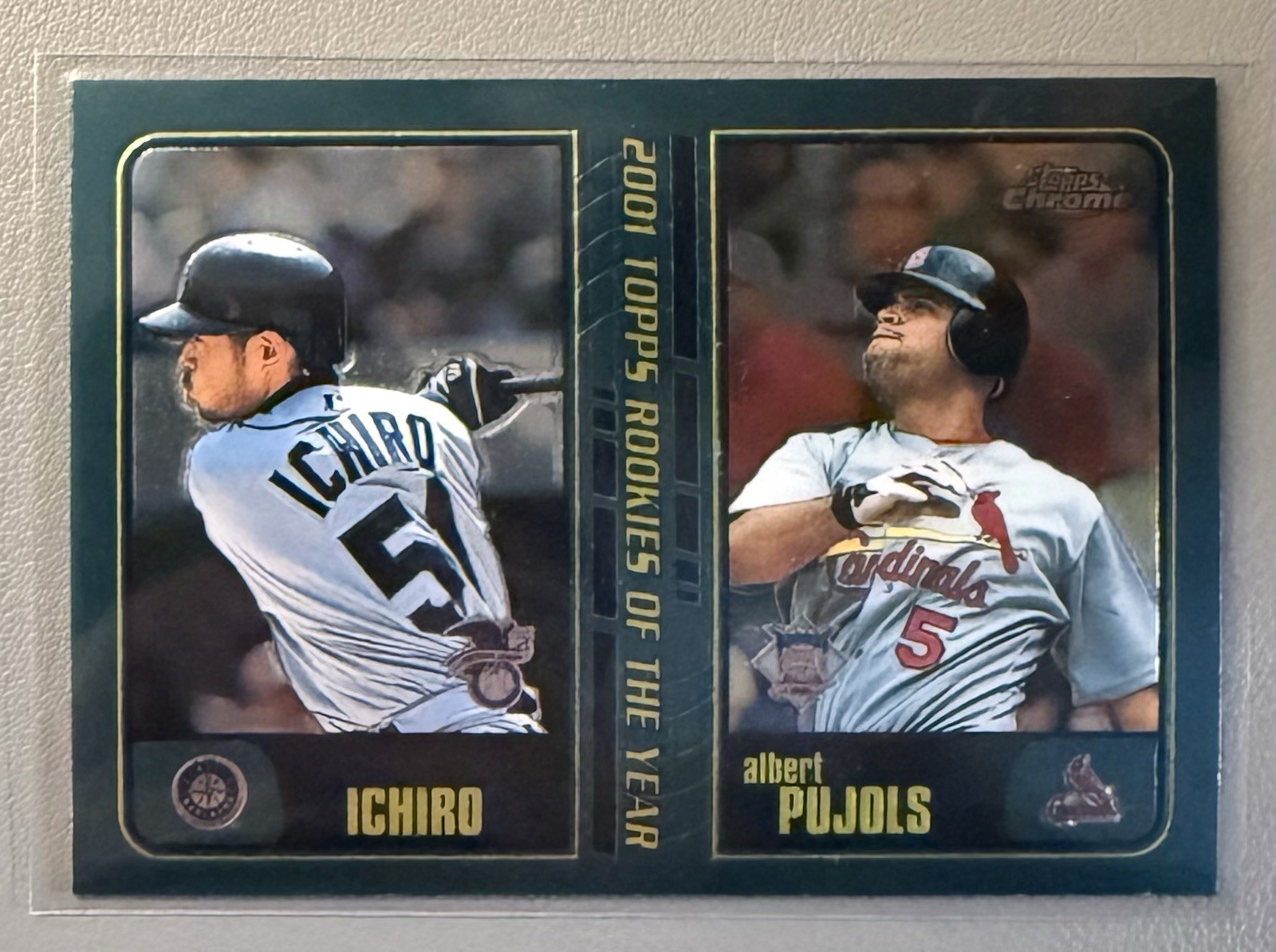2001 Topps Chrome Traded #T99 Ichiro Suzuki Albert Pujols Rookie RC