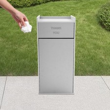 113.56L/30Gal Trash Can, Commercial Trash Can, Trash Can Cabinet 22 21.75 46in