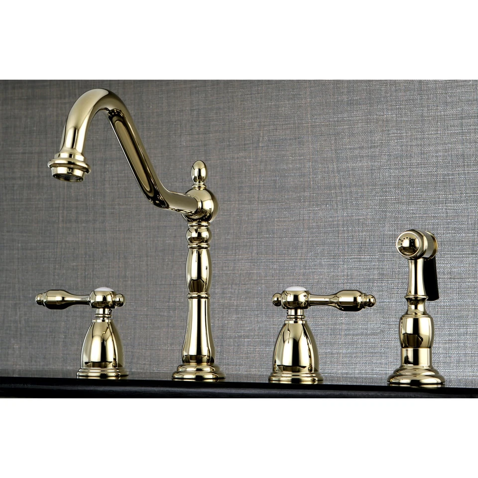 Cocina amplia Kingston Brass KB179.TALBS Tudor 1,8 GPM - Cromo Foto 2 de 4