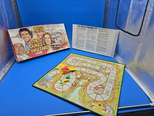 Vtg Dukes Of Hazard Board Game Ideal Missing 2 Roadblocks