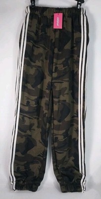  Edikted Camo Contrast Stripe Sweatpants Size Small Brand Nwt