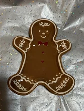 Viral Gingerbread man Plate Christmas Holiday Hobby Lobby Sleigh Bell bistro