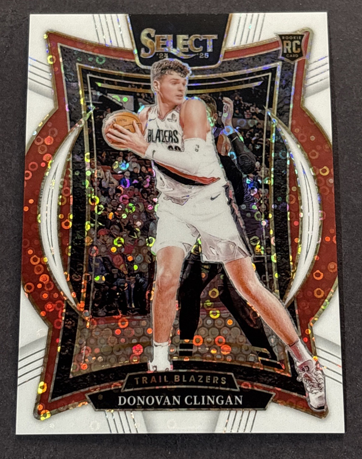 2024-25 Select Donovan Clingan White Disco Prizm RC SN:71/75 Concourse Level