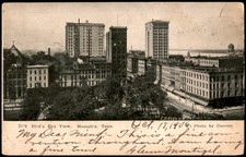 1906 Memphis, TN Bird's Eye View Postcard Coovert Photo Streetcar Posted