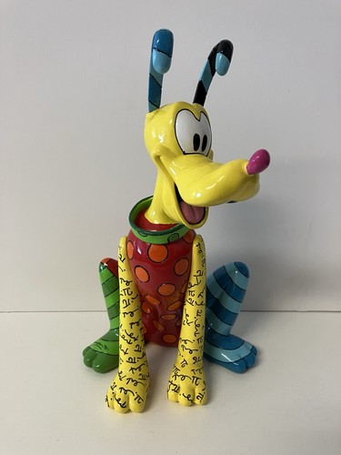 Romero Britto Disney Pluto Figurine 8.5’’ Rare & Retired