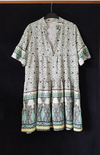 New Collection Viskose Kleid DE 40 42 L XL Italien Italy A-Linie Boho Hippie NEU