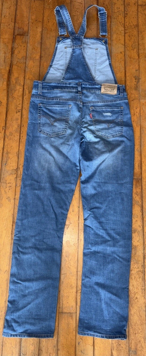 Girls Levi’s Blue Overalls Size 14 thumbnail 4