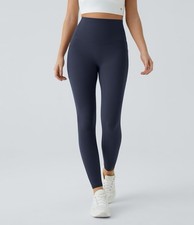 Halara UltraSculpt  High Waisted Tummy Control Pocket 7/8 Leggings Navy