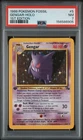1999 POKEMON FOSSIL 1ST EDITION #5 GENGAR-HOLO PSA 7