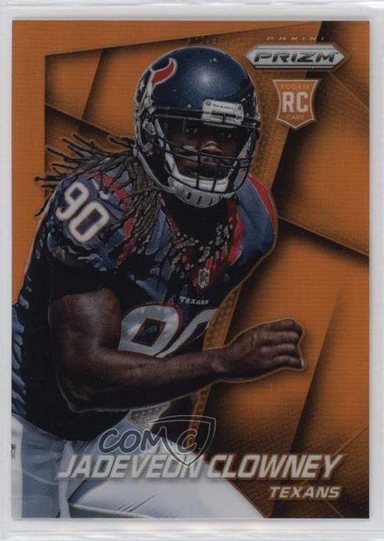 2014 Panini Prizm Orange Jadeveon Clowney (Running Left) #285 Rookie RC 17hq