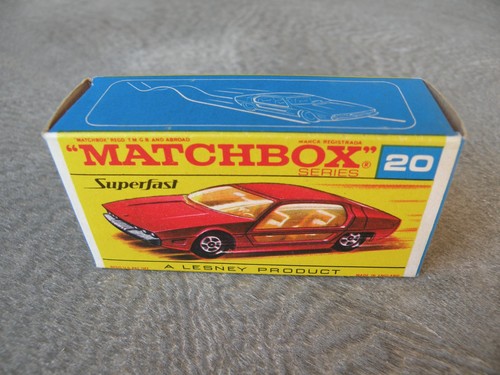 Matchbox Superfast #20 Lamborgini Marzal 1969 In Box~Near Mint - Picture 5 of 12
