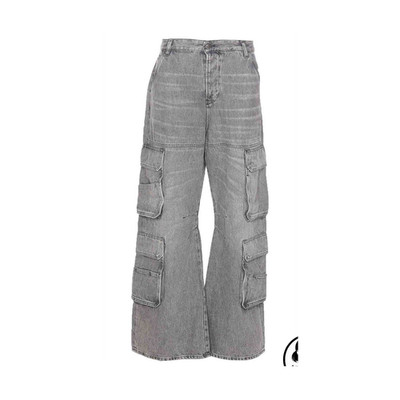 Diesel D-Sire Women's Gray Denim Cargo Jeans Size 26 