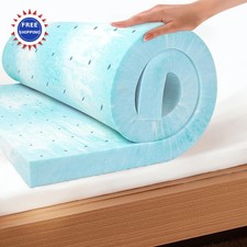 Memory Foam Mattress Topper 3 Inch Twin XL Cooling Gel CertiPUR US Pressure