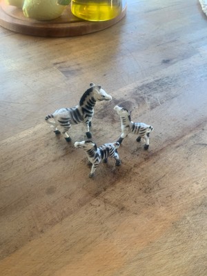 ALTFIGUREN 70 er Jahre ORIGINAL Mutter mit 2 Kinder  Zebra   selten