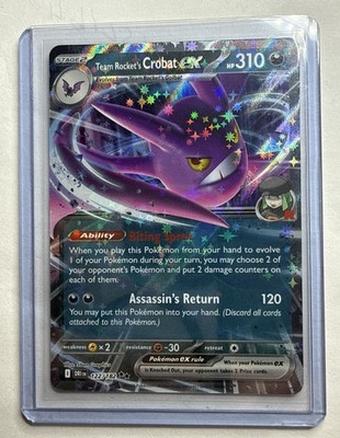 Team Rocket's Crobat ex 122/182 Sv10: Destined Rivals Holo