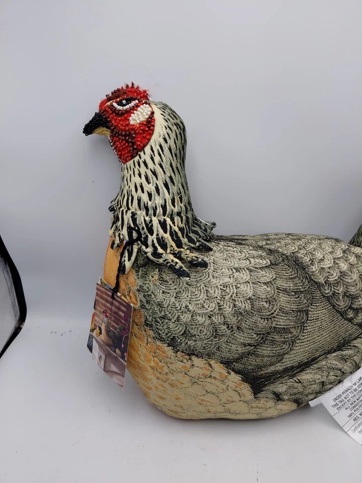 Almohada de pollo adornada John Derian de Target 13 pulgadas x 7 1/2 pulgadas x 14 pulgadas Foto 3 de 4