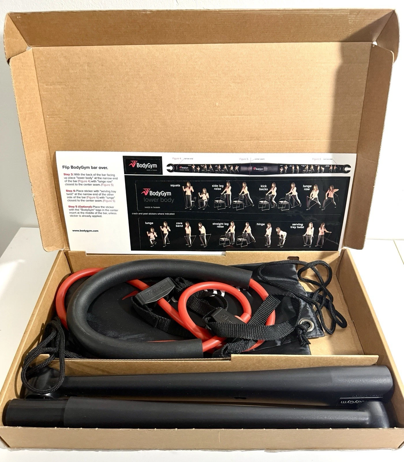 BodyGym Workout Bar With 2 DVDs & Bag