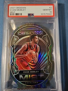 2021 Panini Obsidian Evan Mobley- MIST ROOKIE- CASE HIT SSP- PSA 10