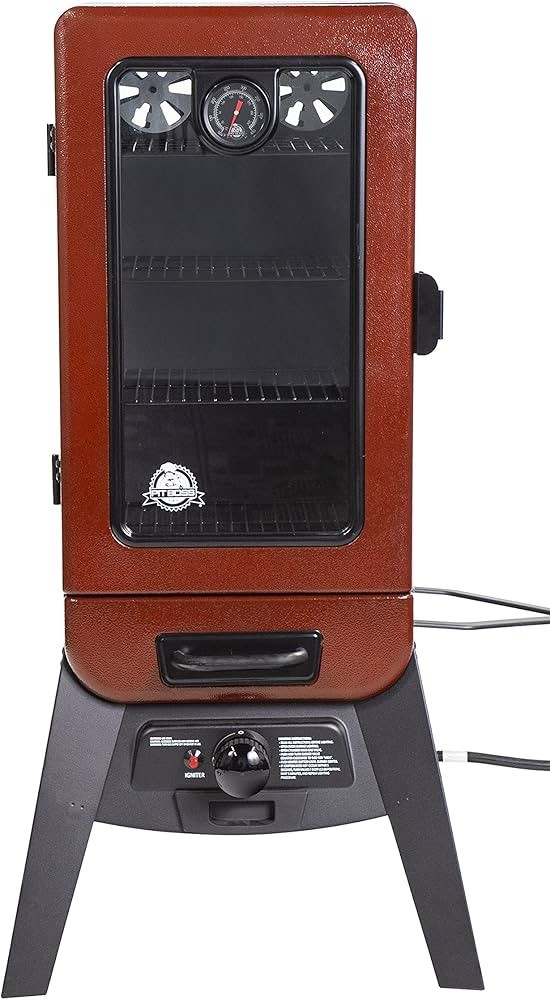 Pit Boss Grills PBV3G1 Vertical Smoker, Red Hammertone 3 Ser