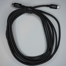 Anker PowerLine USB-C to USB-C Cable 10ft 100W Fast Charging Nylon Braided