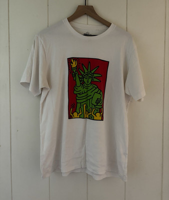 Uniqlo SPRZ NY Keith Haring Statue of Liberty Graphic Tee White Men's L