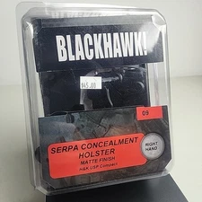 New Blackhawk Serpa Concealment Holster H&K USP Compact RH 410509BK-R (Black)