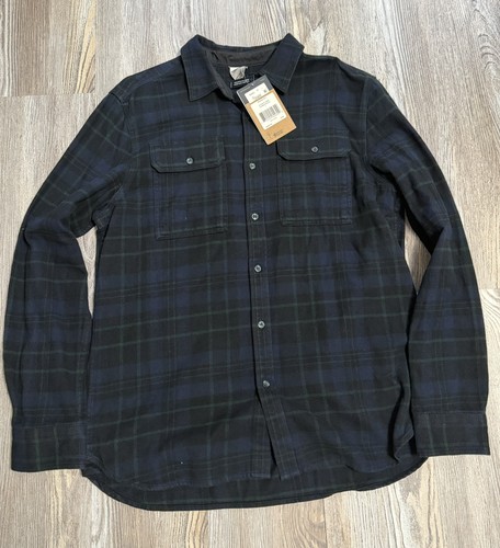 New The North Face Arroyo Flannel Shirt - Blue and Green Plaid- Size Men's L