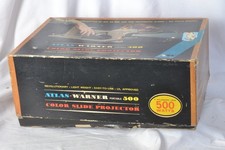 Atlas Warner Portable 500 Color Slide Projector Vintage VERY RARE Working