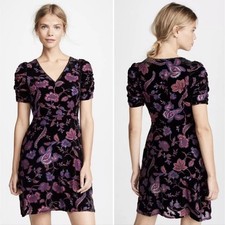Rebecca Minkoff Arlette dress floral velvet mini dress