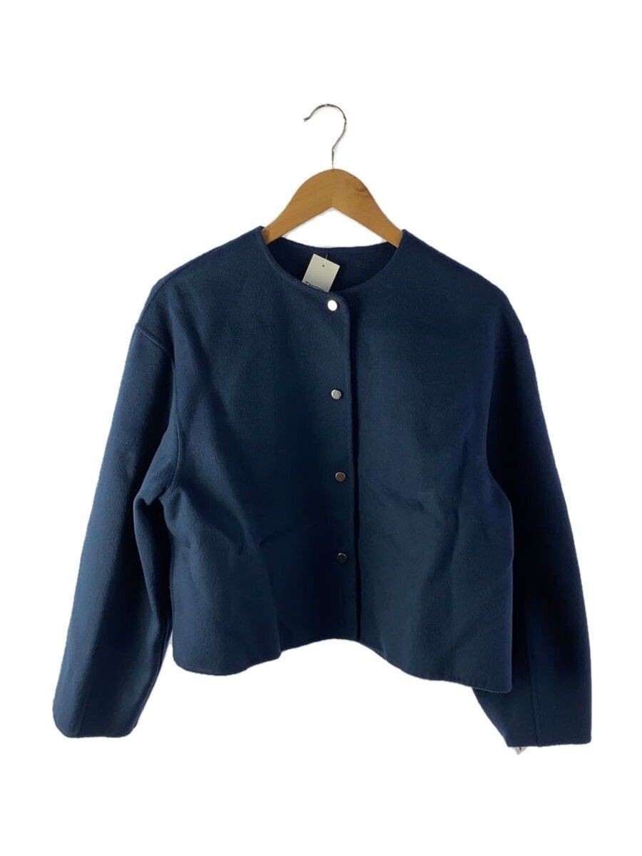 ALTRA UNITED ARROWS altro cappotto con etichette S lana blu navy tinta unita 1625 199 5066