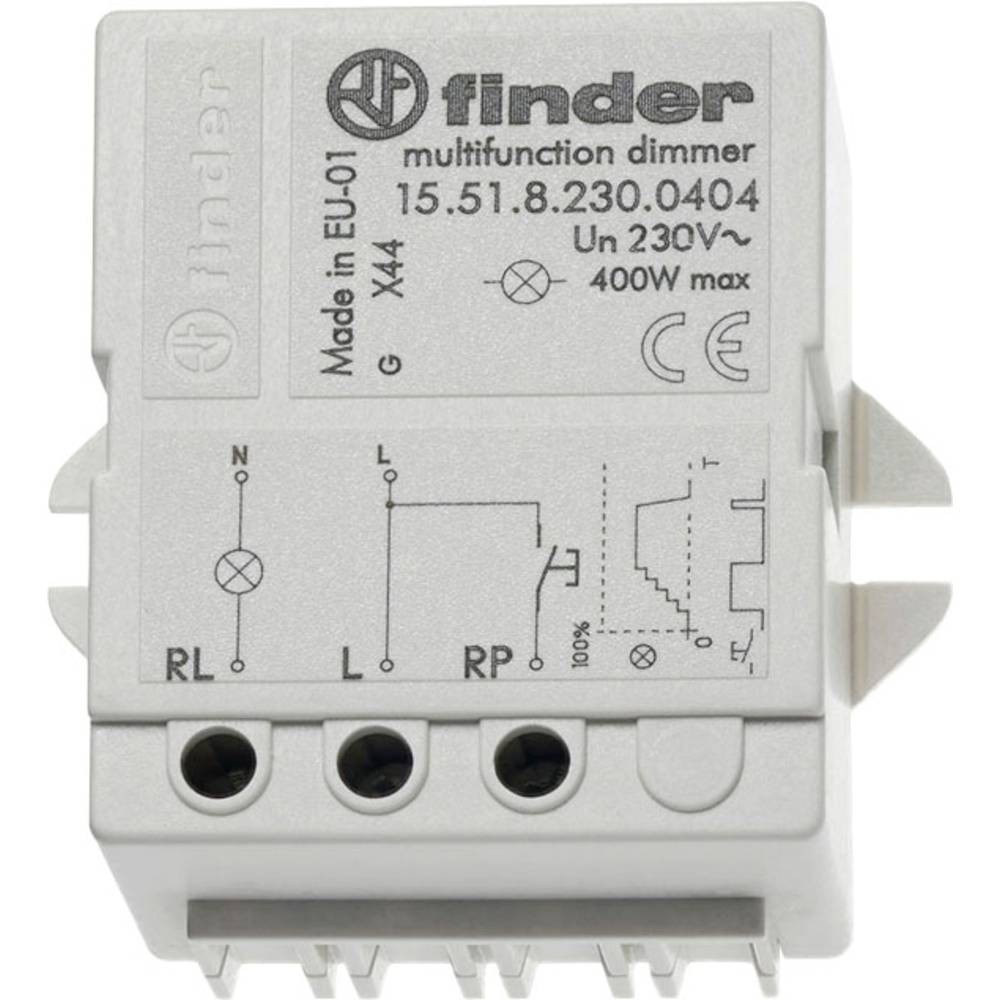 Variateur encastré gris Finder 15.51.8.230.0404 télévariateur boîte dérivation