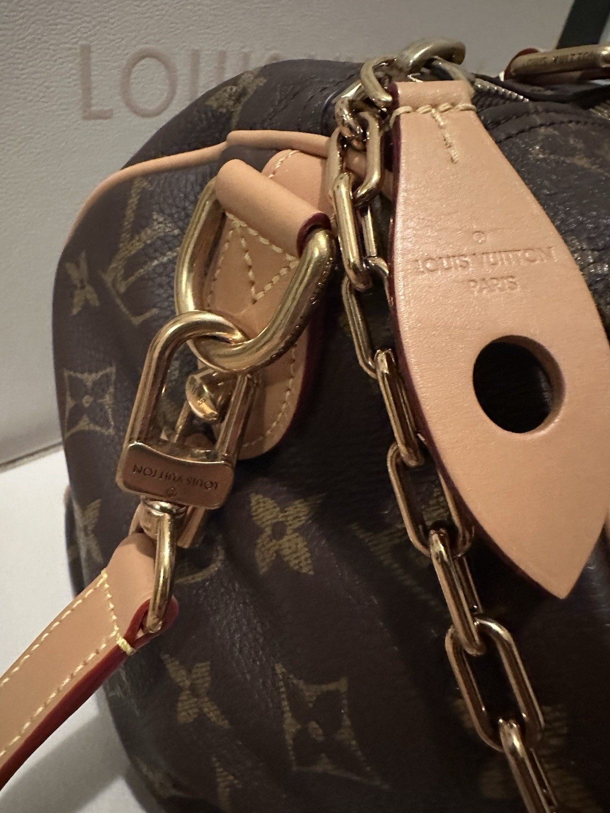 Rare Louis Vuitton Brown Monogram Leather Speedy P9 Keep All 40 image 5