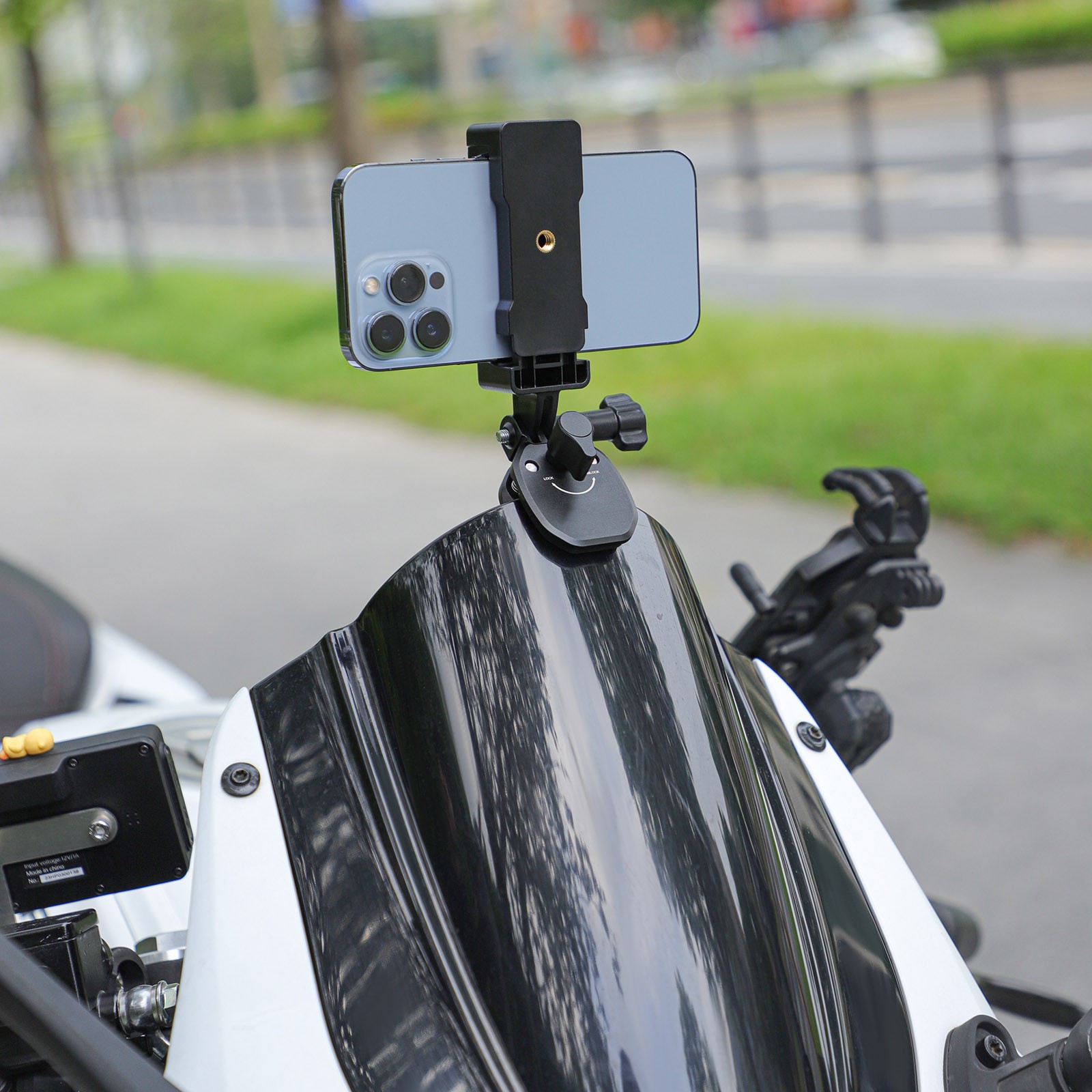 For Gopro Camera CNC Aluminum Motorcycle Windshield Mount Clamp Accessories