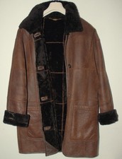  CHRIST Echt Lammfelljacke Shearling Leder Lammfell Pelz Schaffell Jacke 42-44/L